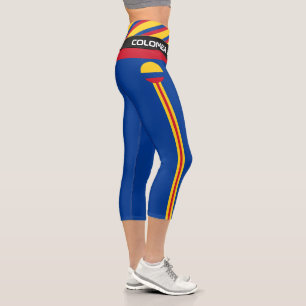 Leggings Capri Colombie & Colombien Drapeau mode, Fitness, Sports