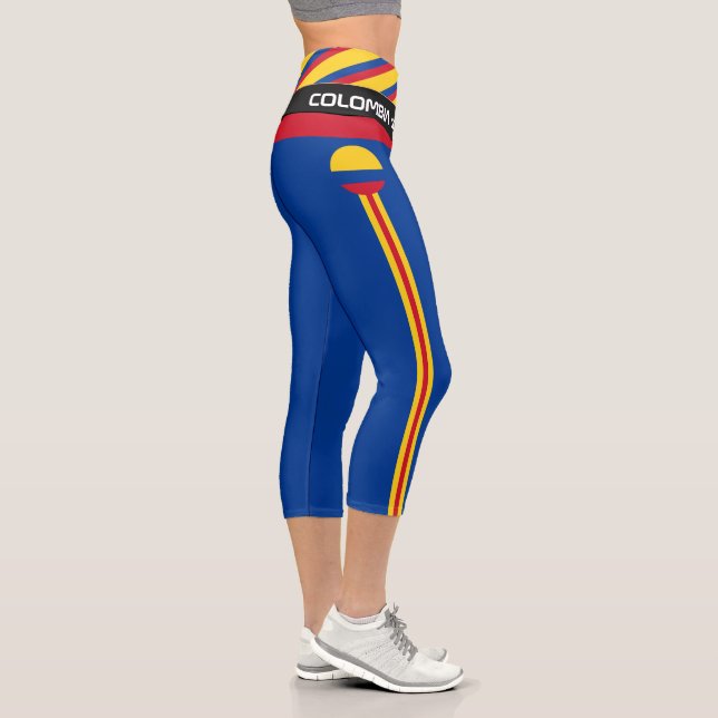 Leggings Capri Colombie & Colombien Drapeau mode, Fitness, Sports (Droite)