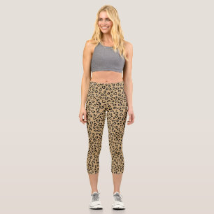 Leggings Capri Conception Empreinte de léopard