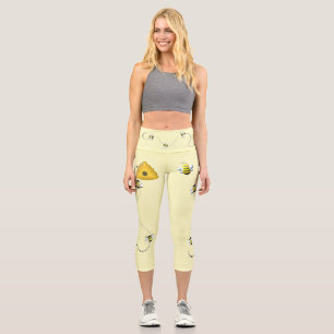 Leggings Capri Cool d'abeilles avec ruche