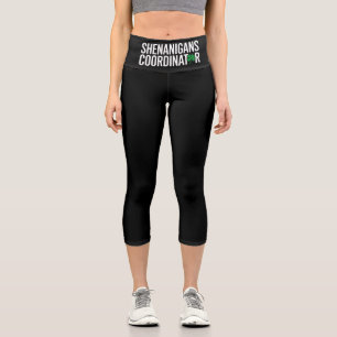Leggings Capri Coordonnateur de farces de la Saint-Patrick