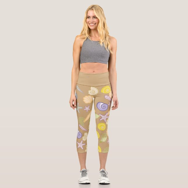 Leggings Capri Coques de mer (Recto)