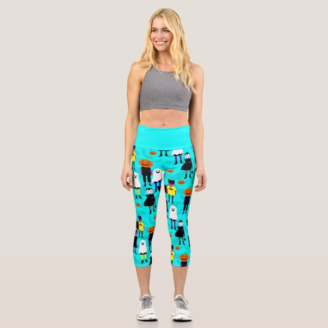Leggings Capri costume halloween enfants mime bats (Recto)