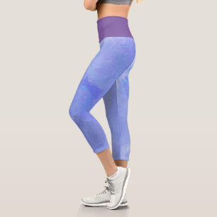 Leggings Capri Couleur Ciel Et Violet