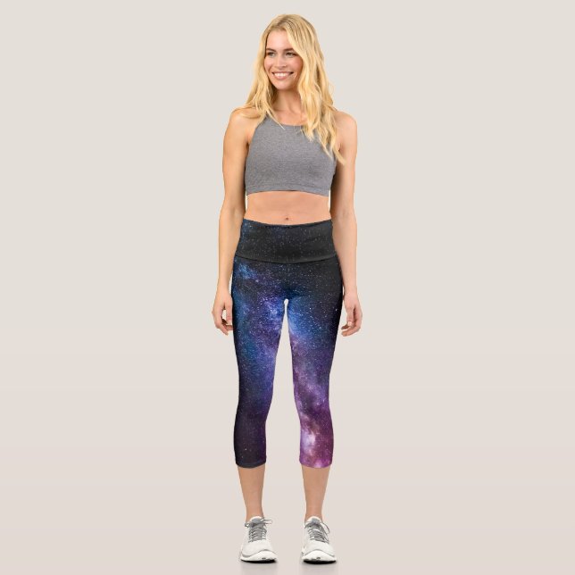 Leggings Capri Couleurs claires de la voie lactée (Recto)
