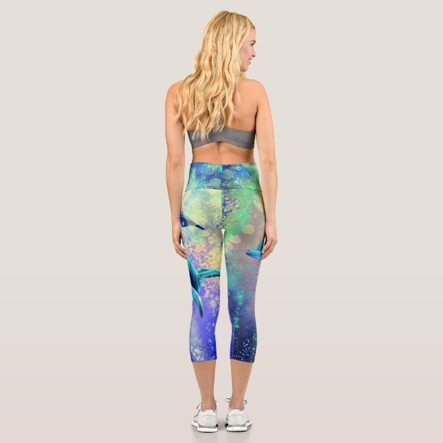 Leggings Capri Couple de dauphin - Beau - (Verso)