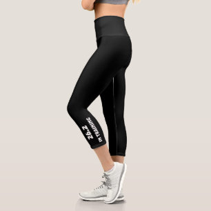 Leggings Capri Coureur De Marathon 26.2 En Formation En Course