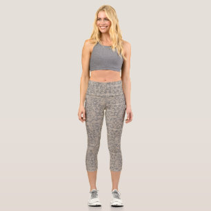 Leggings Capri Création de broderies de Crochet