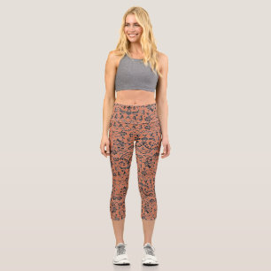 Leggings Capri Création de broderies de Crochet 2