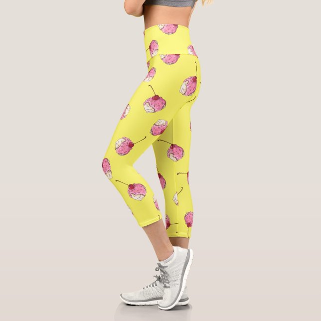 Leggings Capri Crème glacée (Gauche)