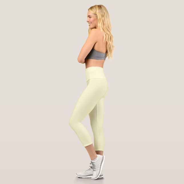 Leggings Capri Crème solide (Gauche)