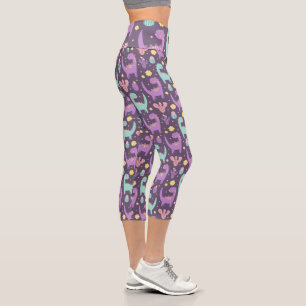 Leggings Capri Cute Dinosaur
