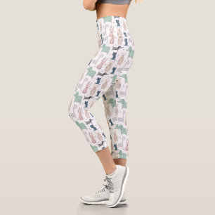 Leggings Capri Cute Pastel Baby Motif animal