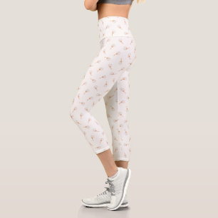 Leggings Capri Cute Polka Dot Motif