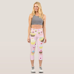Leggings Capri Cutie Pie Cupcakes