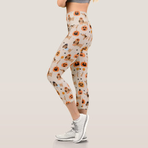 Leggings Capri Dachshunds en Halloween Costumes Motif