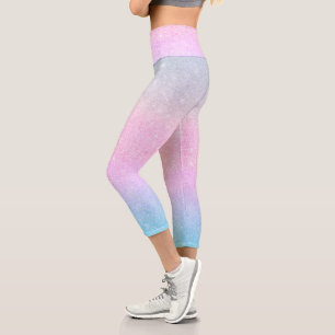 Leggings Capri Design élégant de Parties scintillant en argent ro