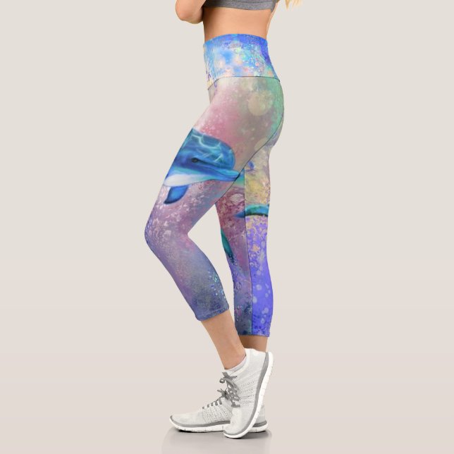 Leggings Capri Deux pattes de dauphin (Gauche)