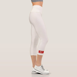 Leggings Capri Dink It Pickleball Fan | Retro FL License Plate