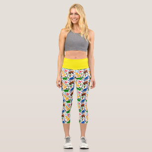 Leggings Capri Dinosaures motif transparent
