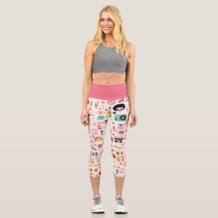 Leggings Capri disco années 1970 alien funky super