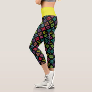 Leggings Capri DJ Scooby-Doo Motif