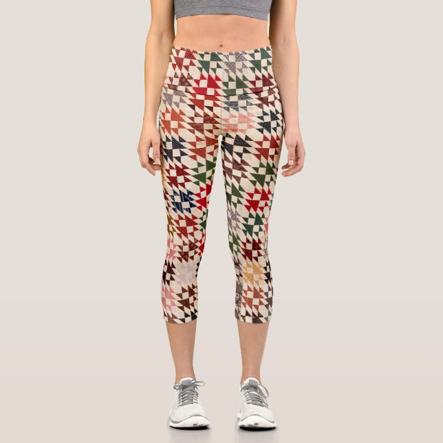 Leggings Capri Double surface composée X (Recto)