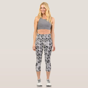 Leggings Capri Double surface composée X en gris