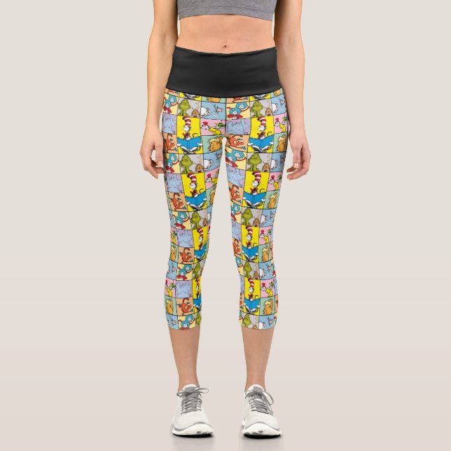 Leggings Capri Dr Seuss | Graphique Histoires (Recto)