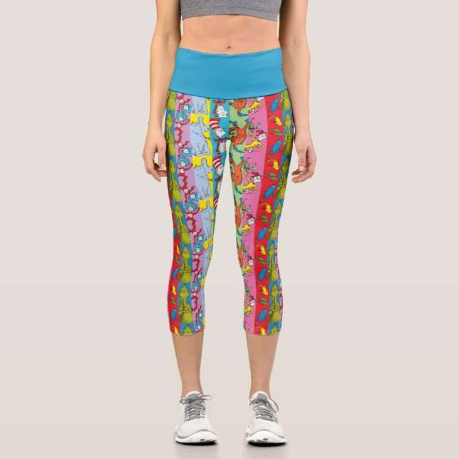 Leggings Capri Dr Seuss | Tranche de caractères (Recto)