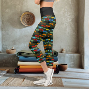 Leggings Capri Dragons Green Flight Imaginaire