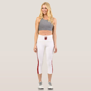 Leggings Capri Drapeau à rayures albanais