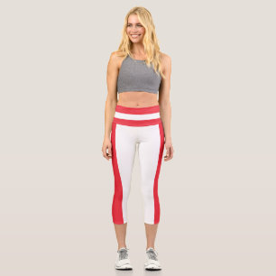 Leggings Capri Drapeau Autrichien Patriotique