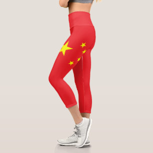 Leggings Capri Drapeau Chinois