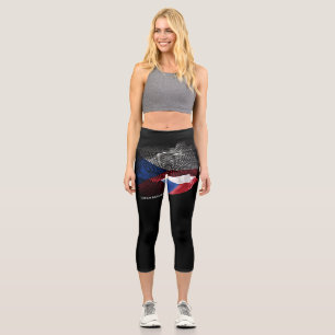 Leggings Capri drapeau de la République tchèque