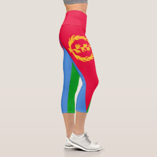 Leggings Capri Drapeau de l'Érythrée