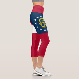 Leggings Capri Drapeau de l'État de Géorgie