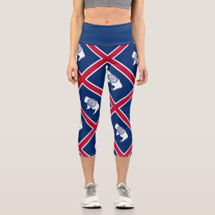 Leggings Capri Drapeau de l'État du Wyoming