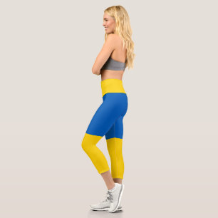 Leggings Capri Drapeau de l'Ukraine