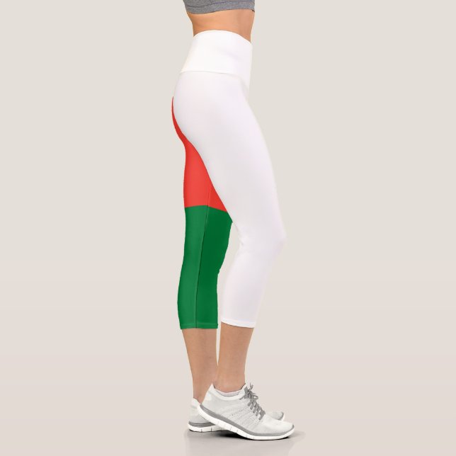 Leggings Capri Drapeau de Madagascar (Droite)