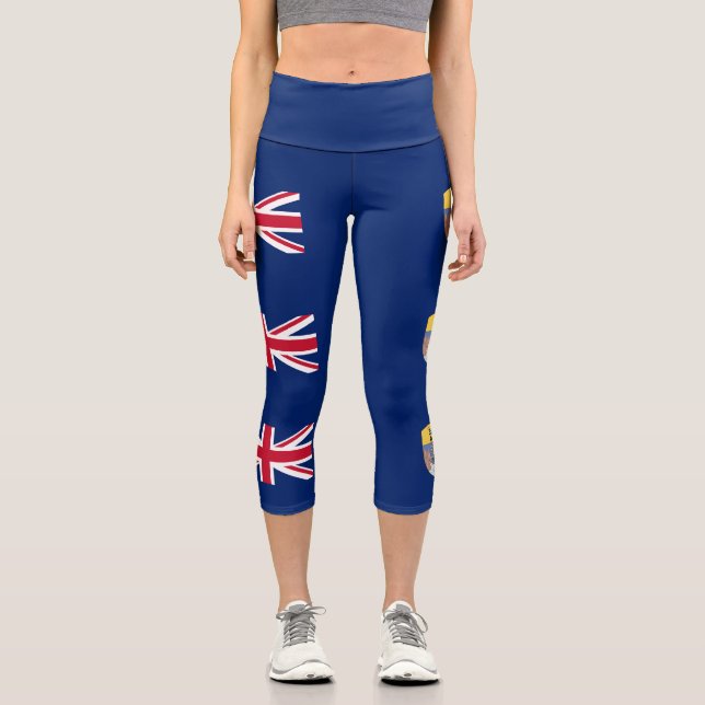 Leggings Capri Drapeau de Sainte-Hélène (Recto)
