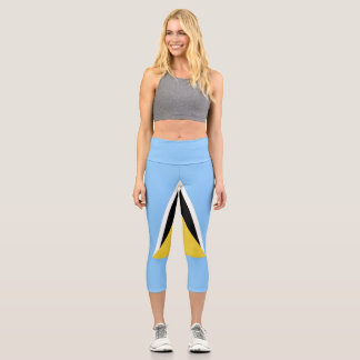 Leggings Capri Drapeau de Sainte-Lucie