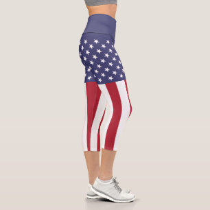 Leggings Capri Drapeau des États-Unis