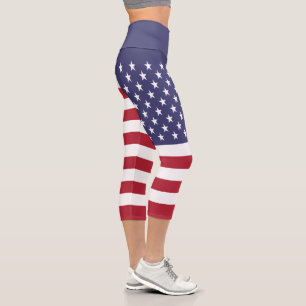 Leggings Capri Drapeau des États-Unis