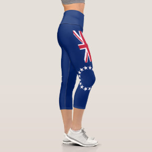 Leggings Capri Drapeau des Îles Cook