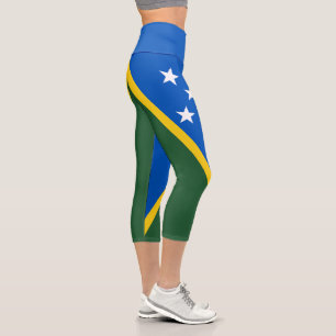 Leggings Capri Drapeau des Îles Salomon