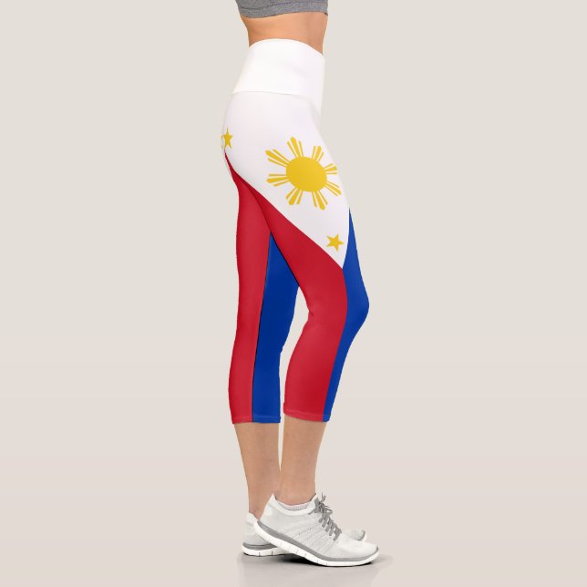 Leggings Capri Drapeau des Philippines (Droite)