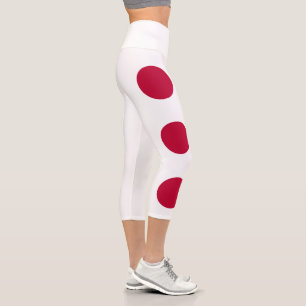 Leggings Capri Drapeau du Japon