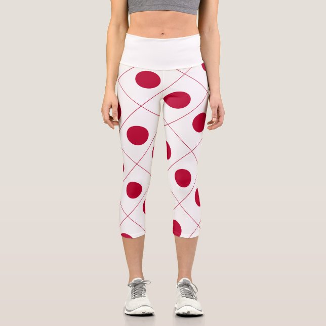 Leggings Capri Drapeau du Japon (Recto)