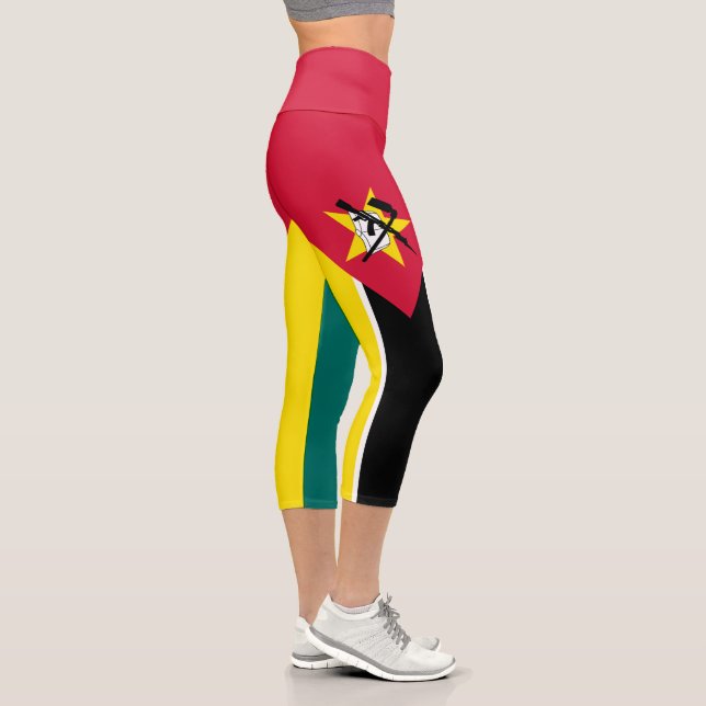 Leggings Capri Drapeau du Mozambique (Droite)